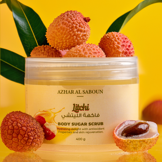 Litchi Body Sugar Scrub 400g image 3